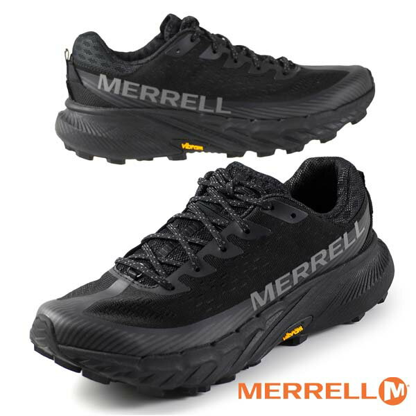 メレル MERRELL AGILITY PEAK 5 アジリティー ピーク J068045 黒 厚底 トレイルランニング トレッキン..