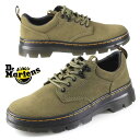 【スエードクリーナープレゼント】 ドクターマーチン Dr.Martens REEDER SUEDE 31221538 リーダー スエード オリーブ 5タイシューズ スニーカー メンズ カジュアル シンプル あす楽 送料無料