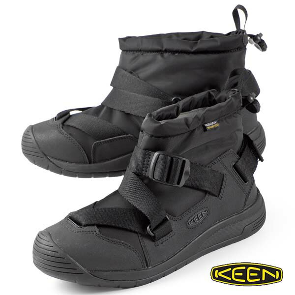 【最大2000円OFF券 全品P2倍以上 27日1:59迄】【ポイント5倍！】キーン KEEN HOODZERRA WP 1025476 フッドゼラ ウォータープルーフ 黒 防水ウインターブーツ スリップオン メンズ アウトドア カジュアル スポーティ