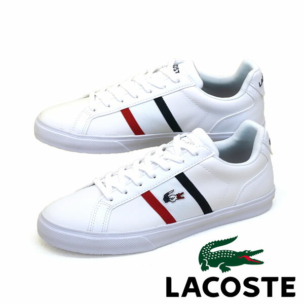 [日本正規品] ラコステ LACOSTE LEROND PRO TRI 123 1 CMA 45CMA0055-407 クラシックコートシューズ カジュアルスニーカー 白 正規品 天然皮革 メンズ カジュアル シンプル おしゃれ クラシカル あす楽 送料無料