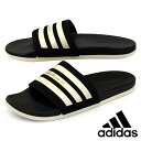 アディダス adidas ADILETTE COMFORT U GW5966 アディレッタ コンフォート スライド シャワーサンダル 黒白金 メンズ スポーティ クラシカル