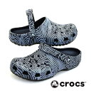 クロックス crocs Classic Topographic Clog 208263 4LF クラシック トポグラフィック クロッグ 濃紺 等高線 レディース/メンズ カジュアル おしゃれ シンプル スポーティ あす楽 送料無料