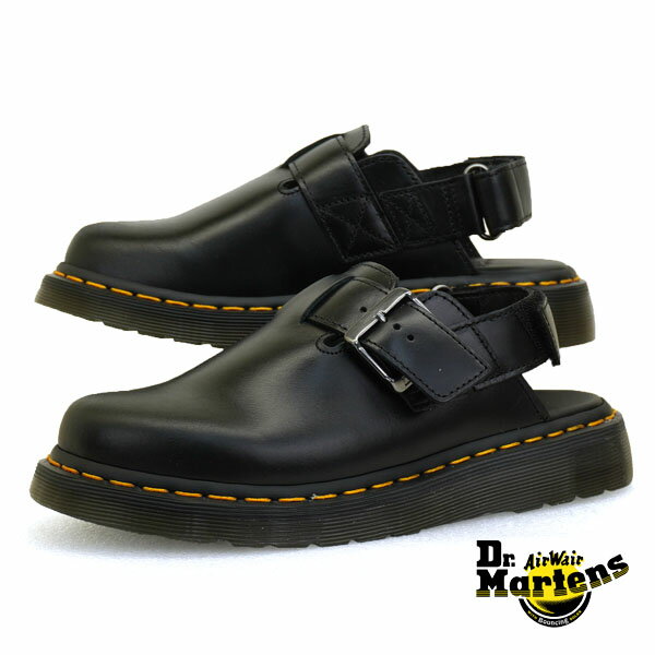 【保革用ミンクオイルプレゼント】【日本正規品】ドクターマーチン Dr.Martens JORGE II 30868001 黒 ジョージ クロッグタイプ バックバンドサンダル レディース/メンズ あす楽 送料無料 カジュアル シンプル おしゃれ