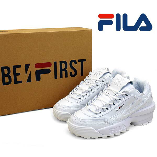 フィラ FILA Disruptor II EXP × BE FIRST WSS23023 白 ディスラプター2 EXP x ビーファースト カジュアル厚底スニーカー ストリート レディース/メンズ シンプル カジュアル ストリート おしゃれ BE:FIRSTコラボ スポーティ あす楽 送料無料