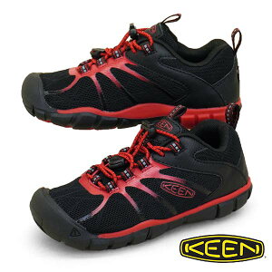 キーン KEEN CHANDLER 2 CNX チャンドラー ツー シーエヌエックス 1026496 黒赤 スニーカー 防滑 キッズ/ジュニア シンプル カジュアル おしゃれ スポーティ アウトドア ハイキング トレッキングシューズ あす楽 送料無料