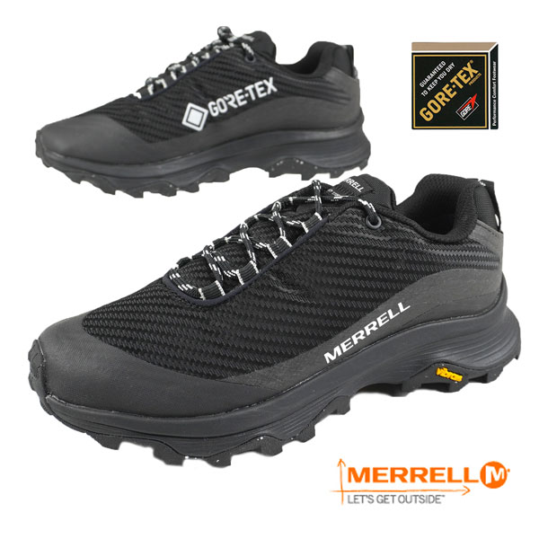 【最大2000円OFFクーポン 5月15日まで】【30％OFF】 メレル MERRELL MOAB SPEED STORM GORE-TEX モアブ スピード ストーム ゴアテックス J067670 黒 ダイバース トレラン アプローチシューズ …