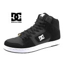 ディーシーシューズ DC Shoes MANTECA 4 HI DM005007 BKW マンテカ レザー ストリート バスケット ハイカット スケートボード スニーカー 黒 メンズ