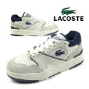 【お買い物マラソン最大500円OFF券】ラコステ LACOSTE LINESHOT 124 1 SMA 47SMA0062-042 白紺 テニス コートスニーカー 正規品 メンズ カジュアル スポーティ シンプル おしゃれ レトロ 送料無料