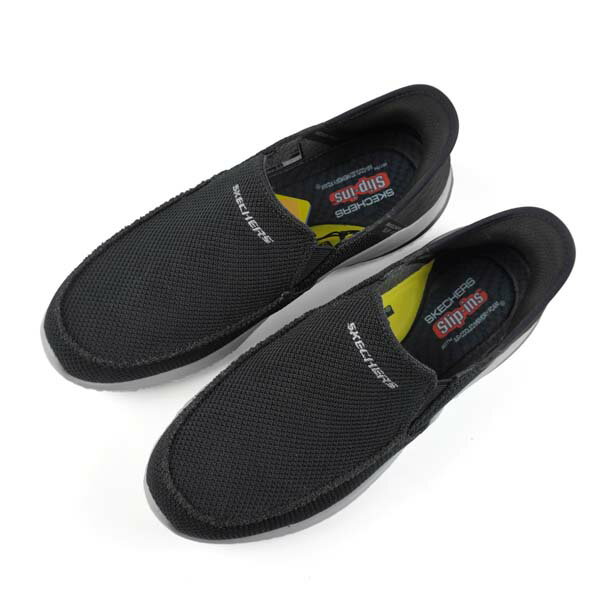 スケッチャーズ SKECHERS SLIP-INS DELSON 3.0 CABRINO スリップインズ デルソン 210604 BLK カジュアル スリッポン メンズ カジュアル シンプル スポーティ フリーハンド おしゃれ 送料無料 2