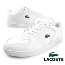 【お買い物マラソン最大500円OFF券】ラコステ LACOSTE T-BASE 224 1 SMA 48SMA0114-21G 白 クラシック コート スニーカー ホワイト/WHITE カジュアル シンプル クラシカル レトロチック おしゃれ メンズ 送料無料 正規品