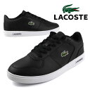 【お買い物マラソン最大500円OFF券】ラコステ LACOSTE T-BASE 224 1 SMA 48SMA0114-312 黒 クラシック コート スニーカー カジュアル シンプル クラシカル レトロチック おしゃれ メンズ 送料無料 正規品