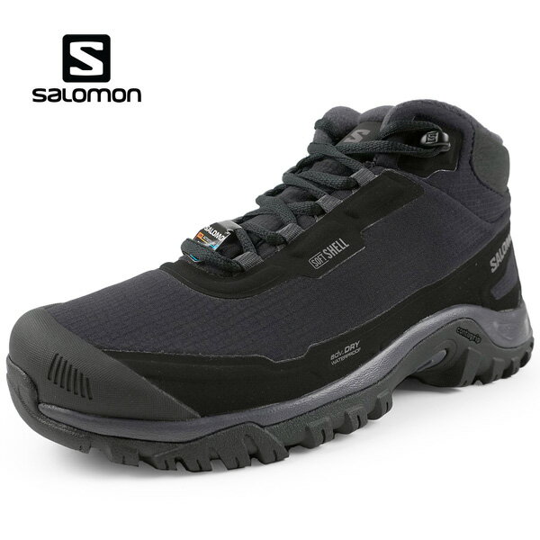 [女性向き] サロモン SALOMON SHELTER WP W 478550 黒 防水 保温 防寒対応 ハイキング トレッキング 登山靴 ウィンターブーツ アウトドア カジュアル シンプル レディース 送料無料