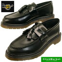 【保革用ミンクオイルプレゼント】ドクターマーチン Dr.Martens ADRIAN SLIP ON 14573001 黒 キルトタッセル スリッポン レディース/メンズ