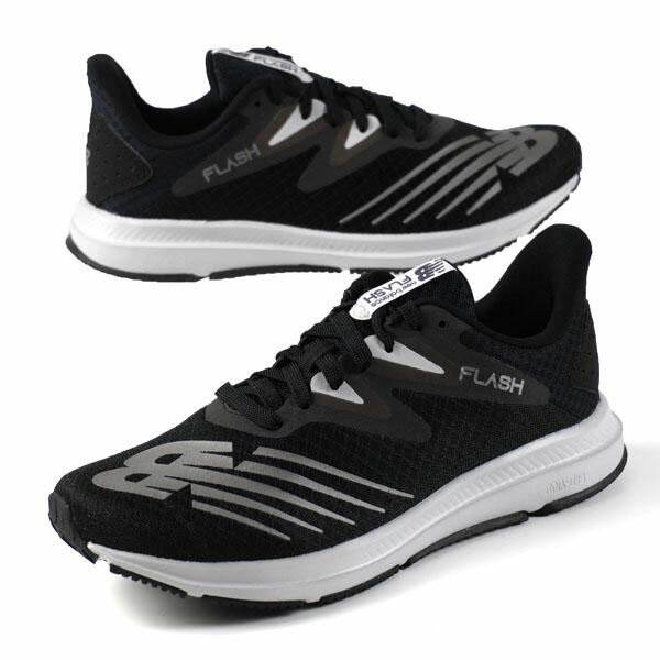 楽天靴のクリックマーケットMASUYAニューバランス New Balance DynaSoft Flash v6 BW6 フィットネス ランニング MFLSH BW6 軽量 ウォーキング スニーカー 黒白 メンズ ジョギング スポーティー シンプル 運動靴 送料無料