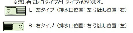 【LAT-150MF/L4B-150MF(R/L)】クリナップすみれ流し台150　幅150x奥行55x高さ80cm　メーカー直送にてお届け。北海道、沖縄別途送料掛かります。離島は、港止め。 3