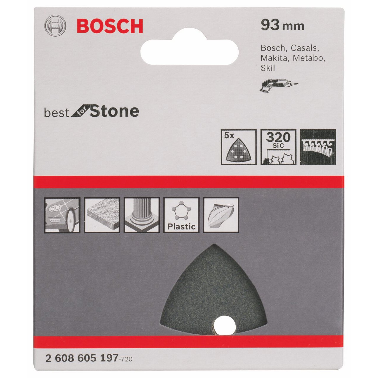 BOSCH(ボッシュ) デルタサンダーペーパー#320 2608605197