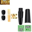 Alomejor 5点セット アルトサックスサックス用品 マウスピース キャップ/リード/バックル/パッド サックス対応 サックスアクセサリー