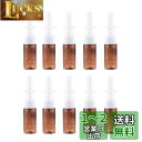 Frcolor 点鼻スプレーボトル 15ml 空容器 ミニスプレー 詰め替えボトル 茶色 プラスチック製 遮光 ドライノーズ対策 10本セット