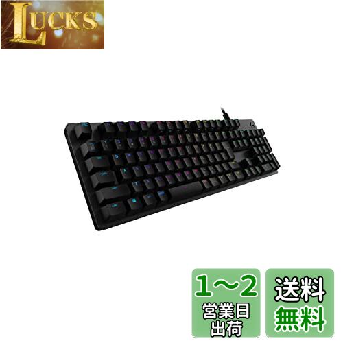 Logicool G ゲーミングキーボード G512r-TC 有線 タクタイル 茶軸 確かな打鍵感 GXスイッチ 日本語配列 LIGHTSYNC RGB USB パススルー ゲーミング キーボード メカニカルキーボード G512 PC window mac Chrome ブラック 国内正規品 【 ファイナルファンタジー XIV 推奨モ