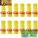 Azarxis ガイロープ 径4mm 長さ4m テントロープ 反射材入り パラコード 6本 / 12本 タープロープ ガイライン 自在金具 キャンプ 収納袋付き (12本 - イエロー - 径4mm)