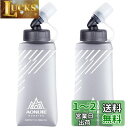 Azarxis ハイドレーション ボトル 折りたたみ水筒 TPU 水筒 携帯式ボトル ウォーターボトル スポーツボトル 軽量 給水用 水分補給 無毒無臭 ランニング マラソン ハイキング 防災 登山 サイクリング ソフト 250ml 500ml ((グレー) 250ml-2個)