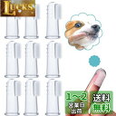RICISUNG 犬 歯ブラシ 犬用歯磨き 透明ペット用歯ブラシ 10個セット 犬用歯ブラシ 指ブラシ 犬 猫 小型犬 中型犬 大型犬 ペット用品(4)