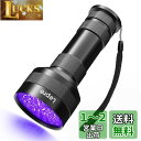 Lepro ブラックライト led 紫外線ライト 51LED 高出力タイプ UVライト レジン用 硬化ライト 紫外線 395nm アルミ合金材質 レジン用硬化ライト/ペットのオシッコ/見えない汚れのチェック/トイレ掃除/蓄光素材への蓄光/鉱物宝石等の確認に