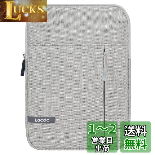 Lacdo iPad Mini 6 スリーブ、iPad Mini ケース バッグ、iPad Mini 6/5/4/3/2用 タブレット スリーブケース、サムスン ギャラクシータブ A7 Lite 8.7インチ / ギャラクシータブ A 8.0インチ 保護タブレットバッグ 撥水加工、グレー