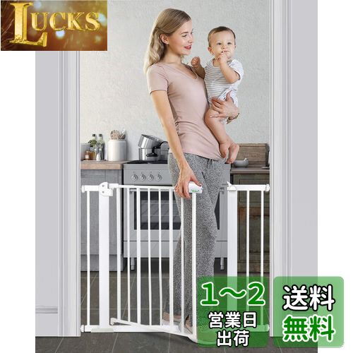 Ycozy BabySafe ベビーゲート 階段 安全ゲート 子供 ペットゲート 犬/猫 オートクローズ 赤ちゃんゲート ベビーフェンス 突っ張り式 ベビーガード 柵 拡張フレーム付き 補強部品付き 高さ77cm 取付幅95-114cm Ycozy BabySafe ベビーゲート 階段 安全ゲート 子供 ペットゲート 犬/猫 オートクローズ 赤ちゃんゲート ベビーフェンス 突っ張り式 ベビーガード 柵 拡張フレーム付き 補強部品付き 高さ77cm 取付幅95-114cm