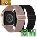 【2枚入り】CCnutri コンパチブル Apple Watch バンド 49mm 45mm 44mm 42mm アップルウォッチ バンド ナイロン弾性ベルト ...