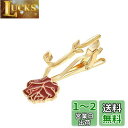 Yoursfs ネクタイピン おしゃれ ローズ 薔薇 ネクタイ ピン メンズ レディース ブランド タイピン 花 アクセサリー クリスマス プレゼント (赤-薔...