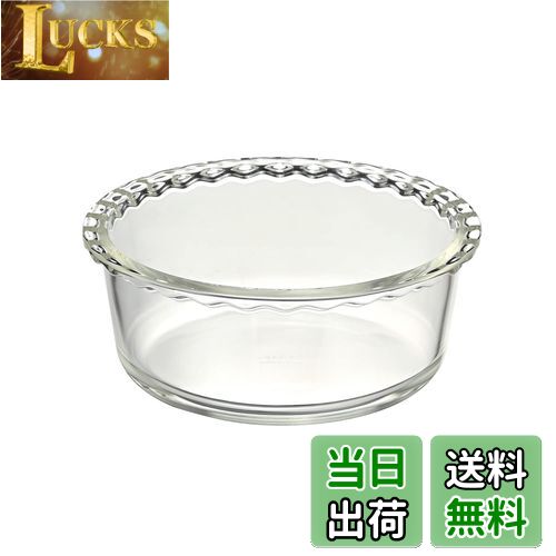 HARIO(ハリオ) 耐熱ガラス製 ホールケーキ型 5号 1000ml BUONO kitchen クリア グラタン皿 日本製 HWCK-100-BK