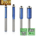 LEONTOOL 4個フラッシュトリムルータービットセット1/4インチシャンクトップベアリングフラッシュトリムルータービットフライス盤エッジング、ベニヤ、または...