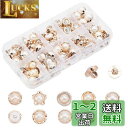 PH PandaHall パールボタン 10種100個セット 真珠 縫製ボタン アクセサリーパーツ 10~13mm 飾り ボタン 手芸材料