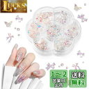 Annhua ネイルパーツセット 3D 立体 デコパーツ ネイルアート オーロラ 立体的な蝶々 リボン 蝶々パーツ ラインストーン ジェムストーン ジェルネイル ジュエリーパーツ ネイルデコレーション 手作り レジン封入パーツ キラキラ ネイルデザイン