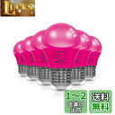 ORALUCE ピンク LED電球 カラー電球 E26口金 40W相当 5W 450lm 220度広配光 高演色 装飾電球 密閉器具対応 調光不可 小型電球 PSE認証 6個入(3)