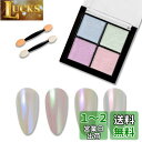 ALLMIRA ミラーネイル パウダー 4色パレット ミラーパウダー オーロラパウダー ジェルネイル セット 固形 ゴールド レジン ネイルパーツ ソリッド 金 ピンク (オーロラパウダー 02))