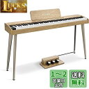 Donner 電子ピアノ 88鍵盤 でんしぴあの ベロシティセンシティブ鍵盤 タッチ MIDI 3本ペダル スタンド アダプター付 温かみを感じる木製 初心者 ...