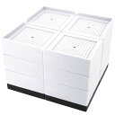 【送料無料】Umelee 洗濯機かさ上げ台 L型 2/3/4段階式 机 テーブル 脚 継ぎ足し 高さ調整 洗濯機置台 防振ゴム 乾燥機 冷蔵庫 ソファー ベッド用 振動・異音軽減 滑り止め 床に傷防止 耐荷重500kg 4個入り (ホワイト, 10.8cm)