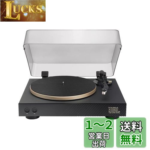 JBL SPINNER BT Bluetooth內(nèi)蔵ベルトドライブ式ターンテーブル/フォノイコライザー內(nèi)蔵/MMカートリッジ付屬/AptX HD対応/再生スピード切替 ブラックゴールドJBLSPINNERBTGLDJN