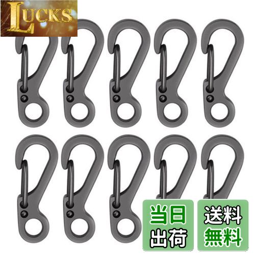 【送料無料】XSAJU カラビナ 小型 10個セット ミニカラビナ 亜鉛合金 キーホルダー アウトドア用品 登..