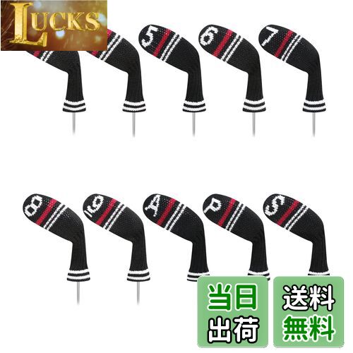 【送料無料】LeFeng ニットゴルフアイアンヘッドカバー10枚 3-9/A/P/S セット - 軽量で丈夫な素材 - キャロウェイピンテーラーメイドコブラなど...