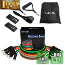 TheFitLife トレーニングチューブ チューブ トレーニング 筋トレチューブ (緑/黒/橙/灰/茶)