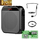 Absdefen 拡声器 スピーカー メガホン ポータブル拡声器 ハンズフリー拡声器 外観 小型 マイク付き USB充電式 2200mAh大容量 デジタルディスプレイ付き microSDカード対応 講演/音楽再生/店頭販売/街頭演説/誘導案内/アウトドアプロモーションなどに適用 (1個入り, ブラ