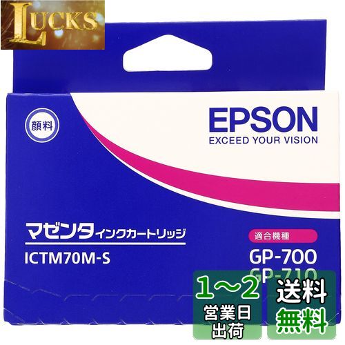 セイコーエプソン インクカートリッジ マゼンタ (GP-700用) ICTM70M-S