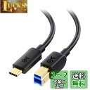 Cable Matters USB C B変換ケーブル 1m USB C USB B ケーブル USB 3.1 Gen 1 Type C USB 3.0 Type B 変換ケーブル ブラック