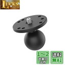 ラムマウント(RAM MOUNTS) ラウンドベース 1/4inch-20ネジ付 AMPSホールパターン 1.5インチボール RAM-202AU