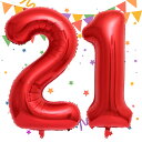 Sekat 数字 バルーン 40インチ レッド ナンバーバルーン 誕生日 風船 バースデー 飾り アルミ風船 ハッピーバースデー 結婚式パーティー 記念日 ウェ...