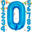 Sekat 数字 バルーン 40インチ ブルー ナンバーバルーン 誕生日 風船 バースデー 飾り アルミ風船 ハッピーバースデー 結婚式パーティー 記念日 ウェ...
