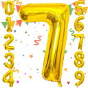 Sekat 数字 バルーン 40インチ ゴールド ナンバーバルーン 誕生日 風船 バースデー 飾り アルミ風船 ハッピーバースデー 結婚式パーティー 記念日 ウ...